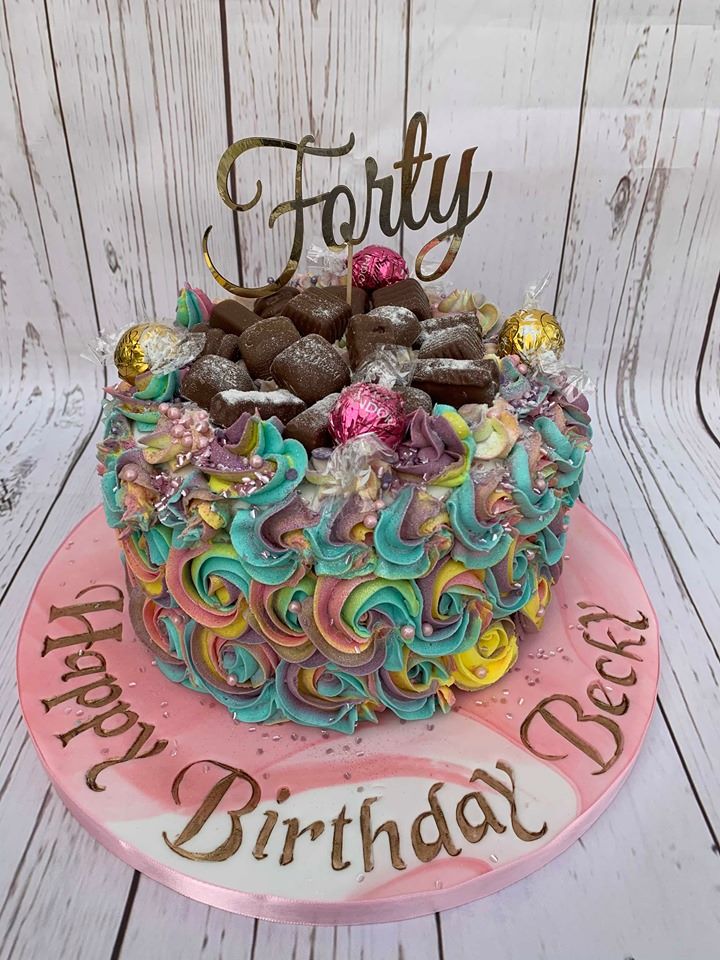 Forty Cake Topper 2 (Sold design Exactly as shown)