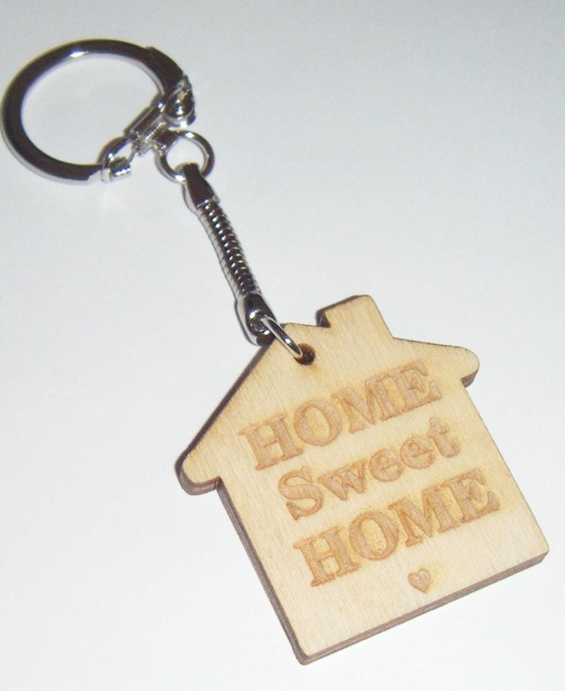 Wooden Keyring - Custom Order - House Shape