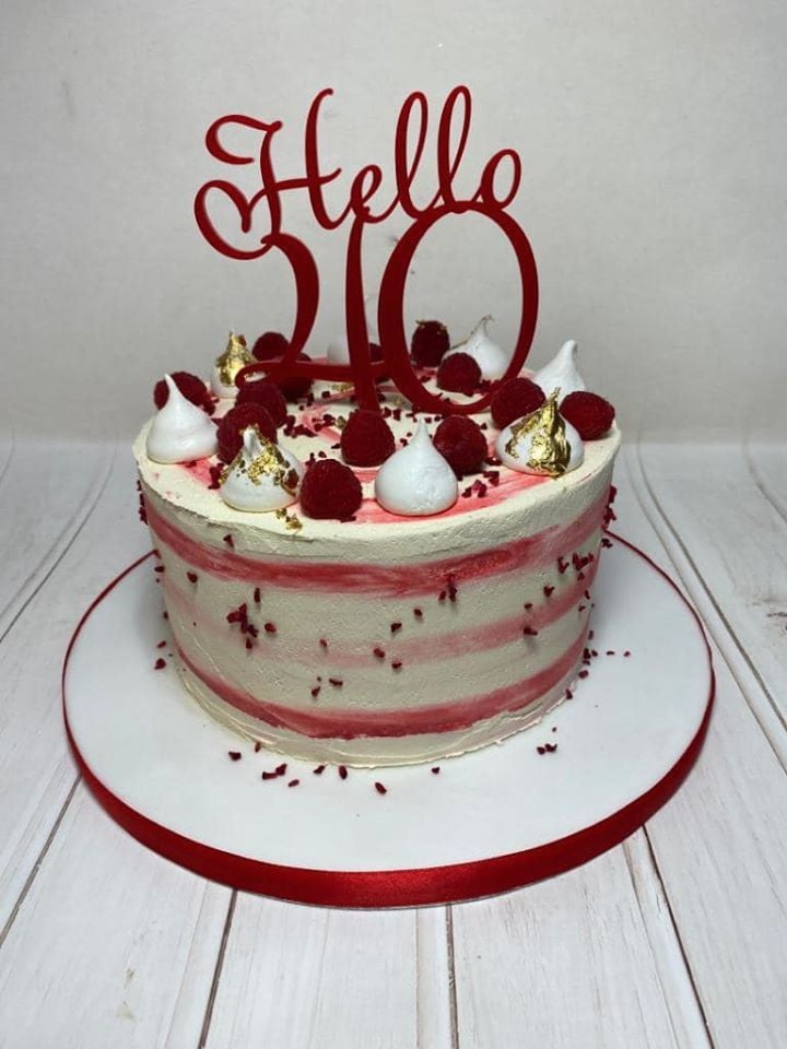 Hello 30, 40, 50, 60, 70 etc Cake Topper