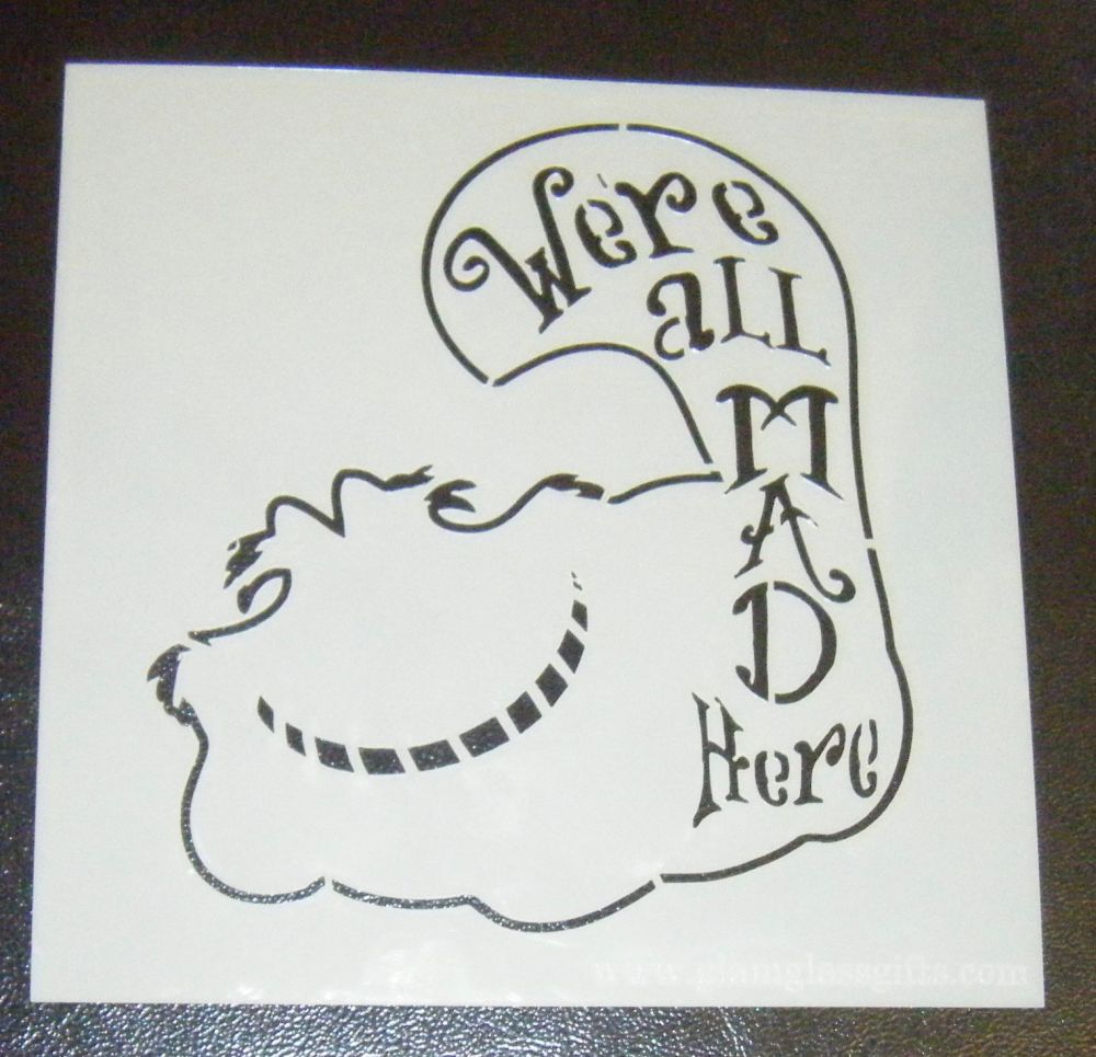 Cheshire Cat Alice In Wonderland Cake Craft Stencil