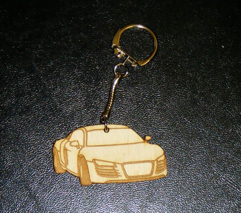 Car Shape Keyring - Lasercut - Can Be Personalised