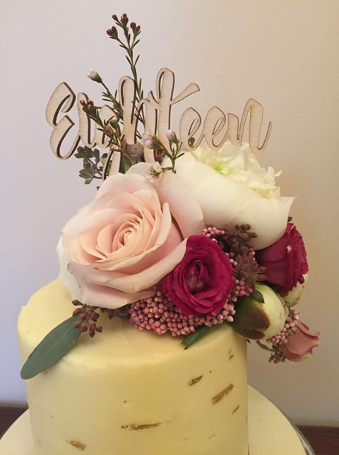 Eighteen Cake Topper (Sold design Exactly as shown)