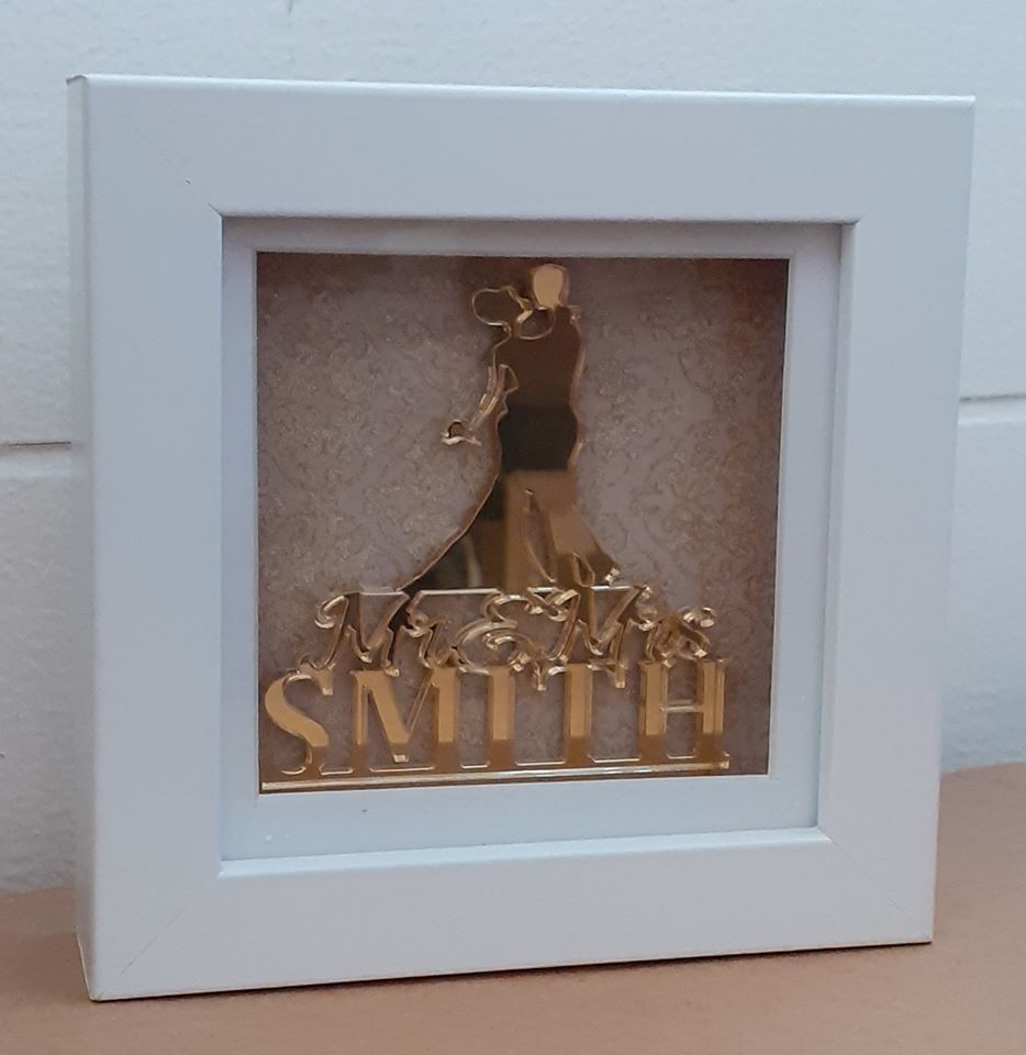 Custom order - Mini Frame - Wedding Theme