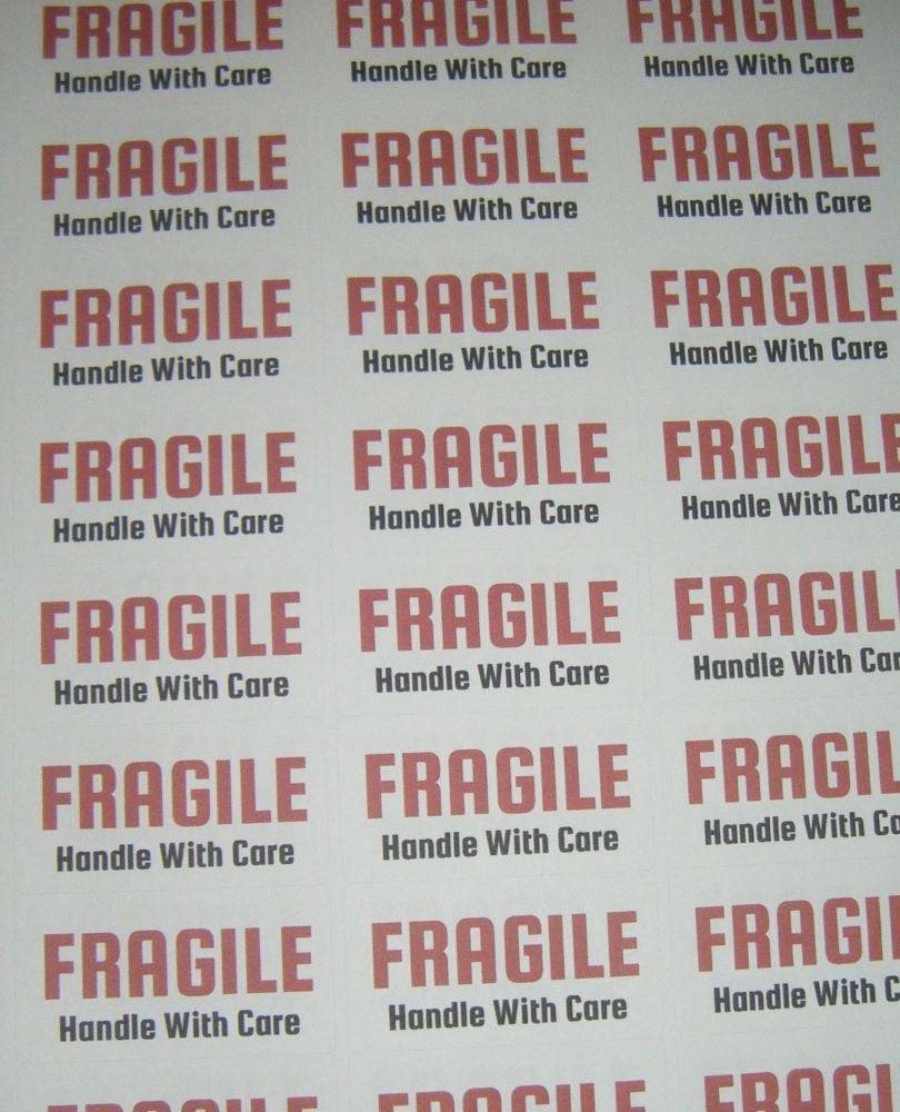 FRAGILE Handle with Care Stickers