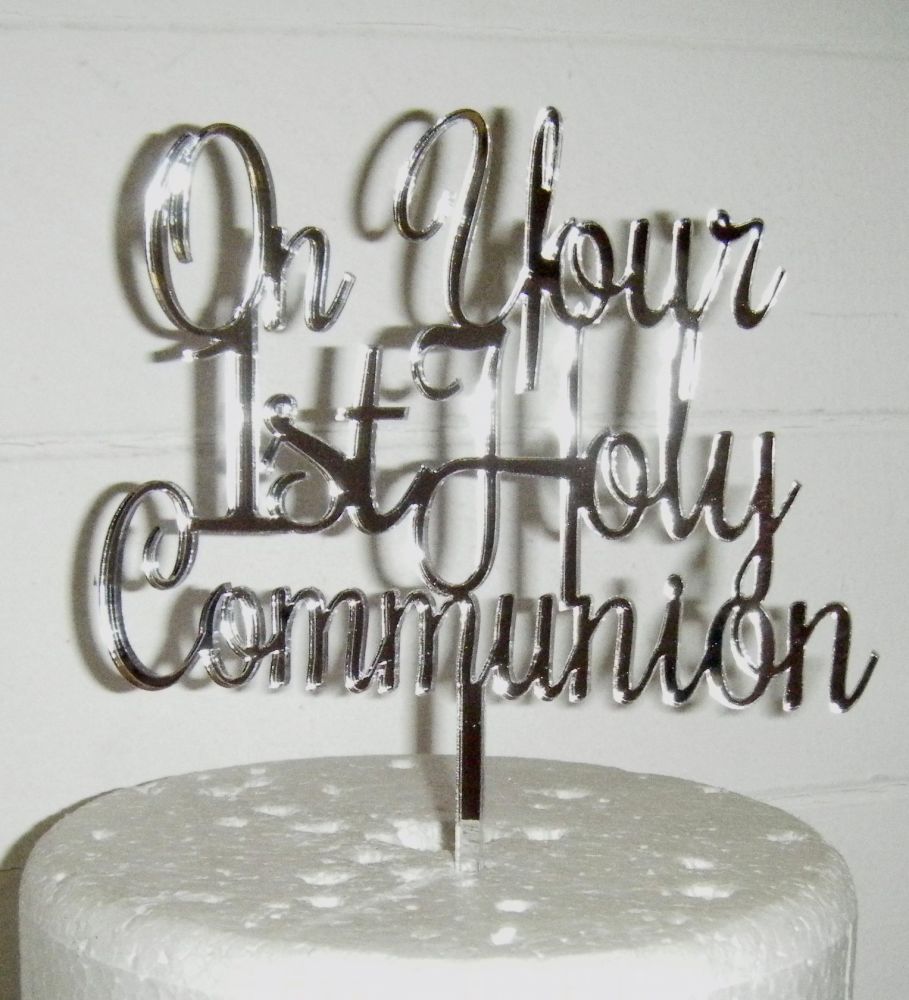 On Your 1st Holy Communion Cake Topper