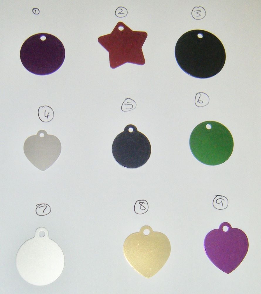 Custom Engraved Dog Tags - Choose from Numbered Items