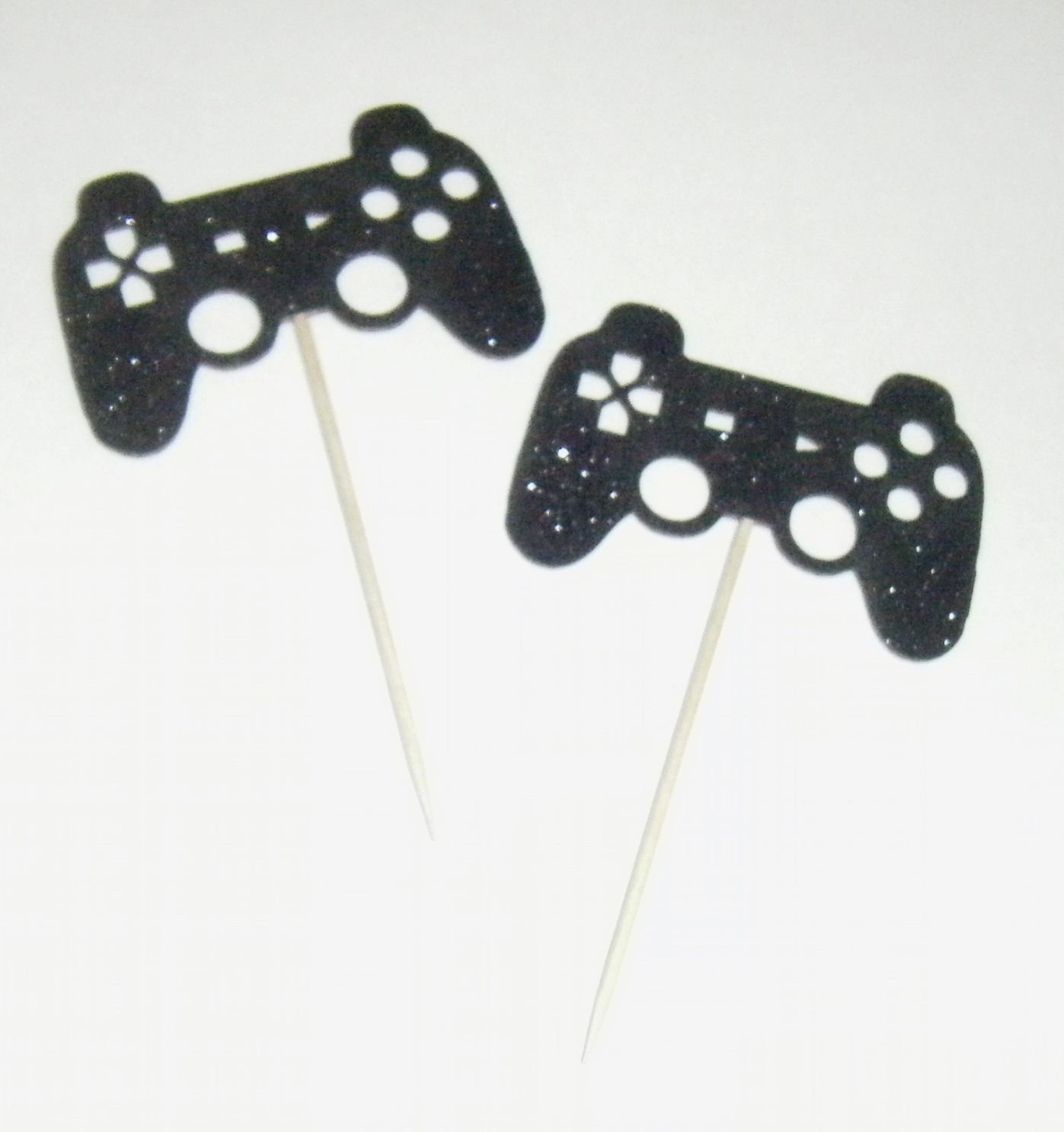 game controller card cupcake picks