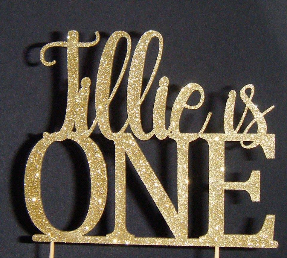 Name is One Cake Topper (Exact style as shown ) Design 3