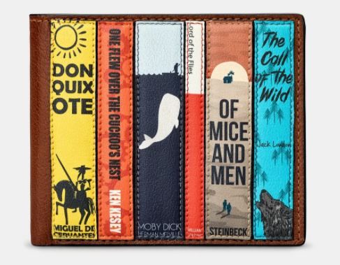 Bookworm Brown Leather Mens Wallet - Yoshi