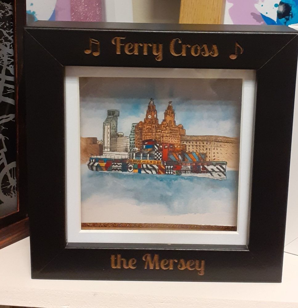 Mersey Ferry - Mini Frame - Liverpool Artwork