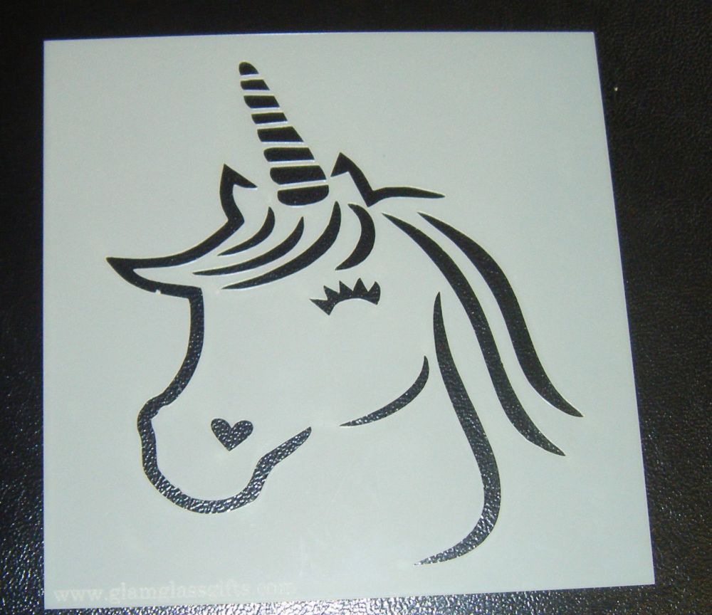 unicorn cake craft cookie polyester film stencil