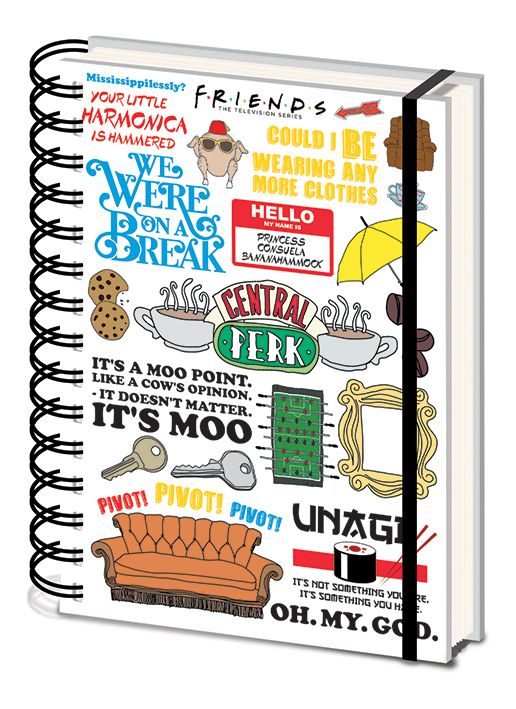Friends A5 Notebook - The One with the Quotes