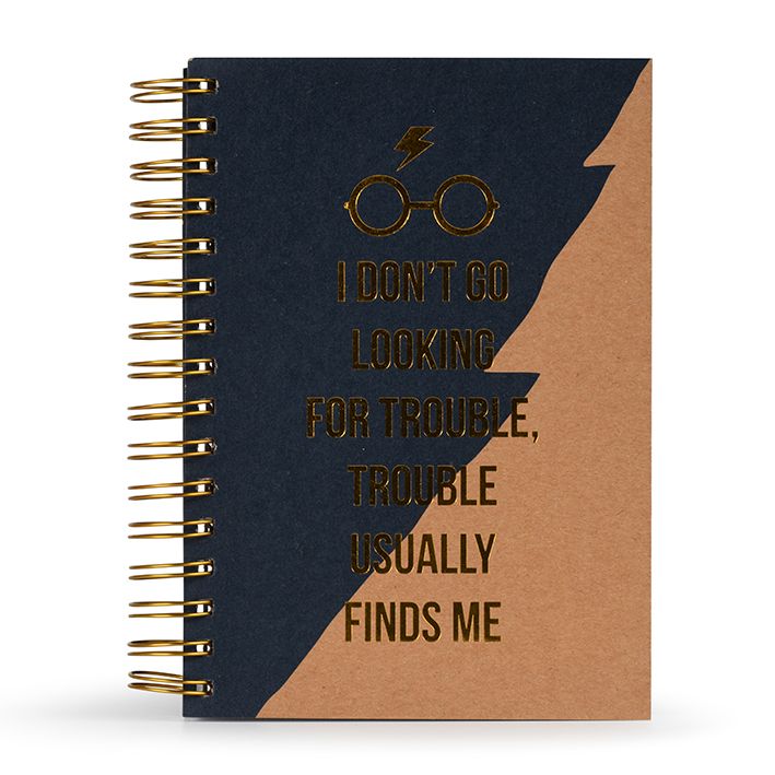 Harry Potter - Trouble Usually Finds Me - A5 Notebook