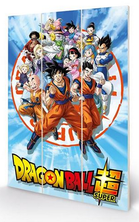 Dragon Ball Z - Goku And the Z Fighters - Wooden Panel Wall Art
