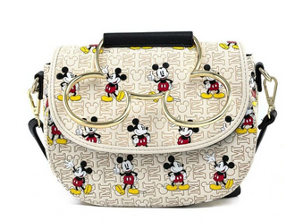 Loungefly Mickey Mouse Hardware AOP Crossbody Bag