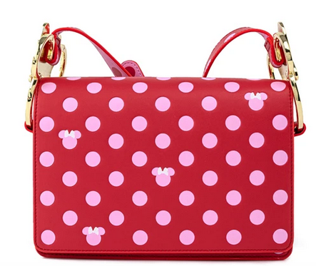 Disney by Loungefly Cossbody Minnie Mouse Dots Pink