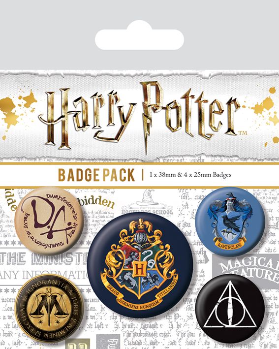 Harry Potter Hogwarts Badge Pack 