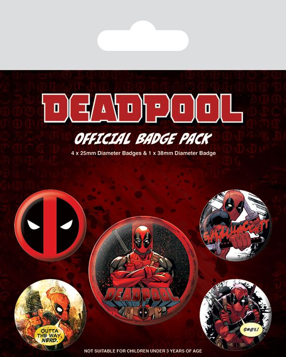 Deadpool Marvel Badge Pack
