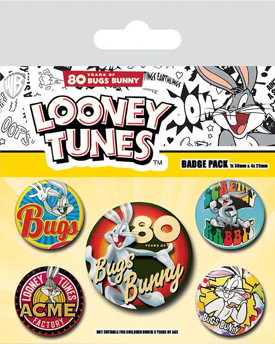 Looney Tunes Bugs Bunny Badge Pack 