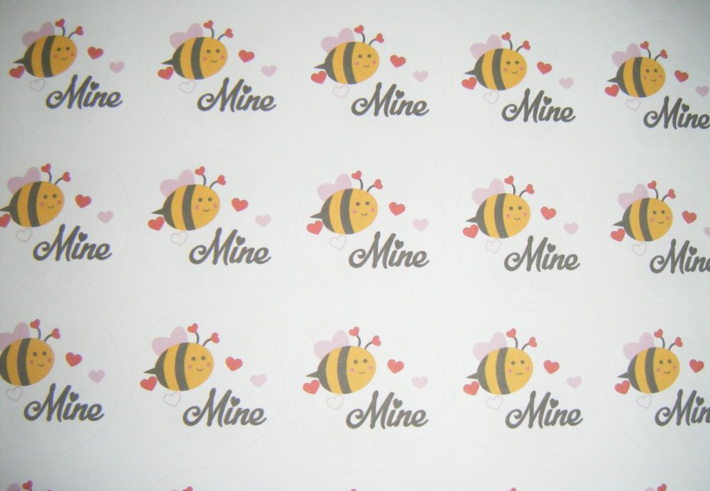 Bee Mine Stickers