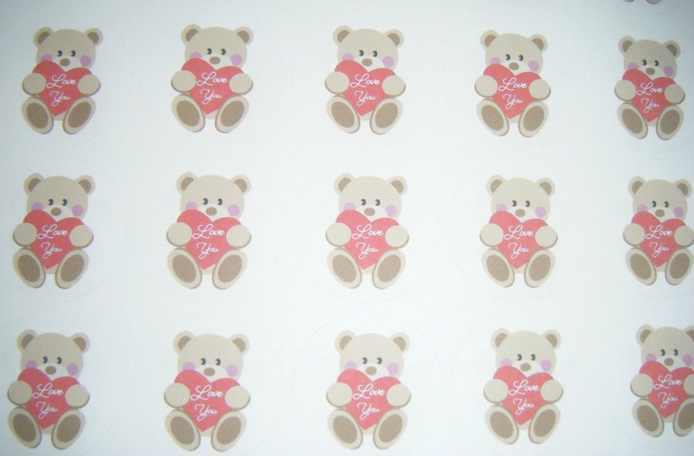 Love You Bear Stickers