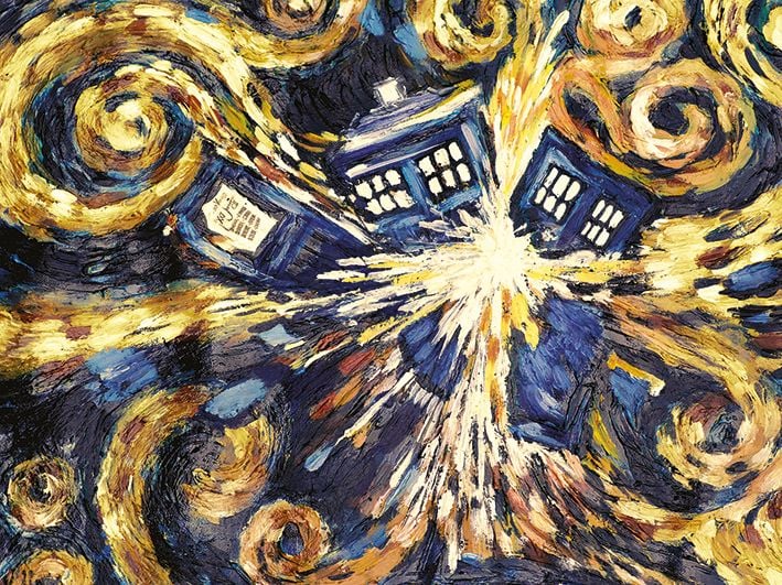 Dr Who - Exploding Tardis - Canvas Wall Art