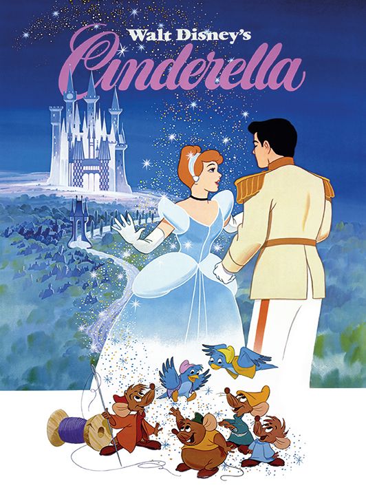 Cinderella - Walt Disney's Classic Poster - Canvas Wall Art