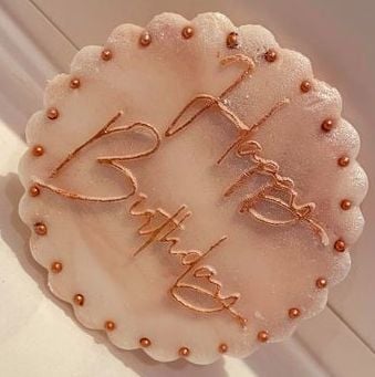 Cupcake Out - Bossing Stamp - Happy Birthday Design 2