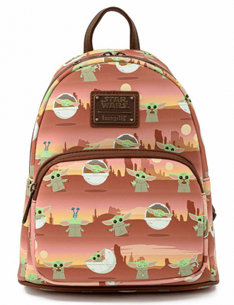 Mandalorian Child AOP Loungelfy Mini Backpack 