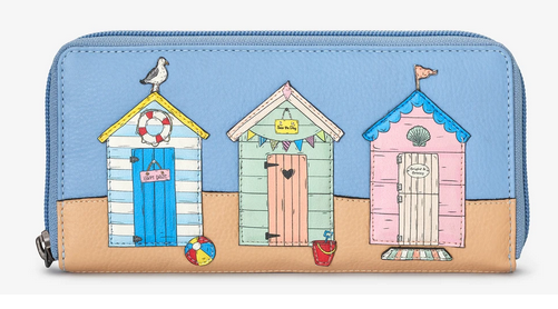 Happy Daze Zip Round Leather Purse - Yoshi