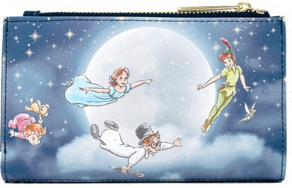 Peter Pan Loungefly Disney Flap Wallet Purse 