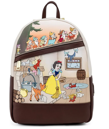 Snow White & Seven Dwarfs Loungefly Mini Backpack Bag 