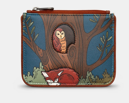Woodland Friends Zip Top Leather Coin Purse - Yoshi