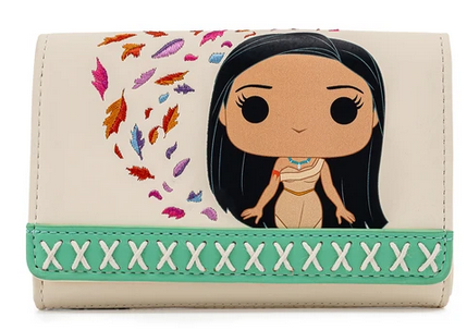 Disney Pocahontas Loungefly Tri Fold Purse Wallet