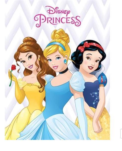 Disney Princess Belle, Cinderella, Snow White - Canvas Wall Art