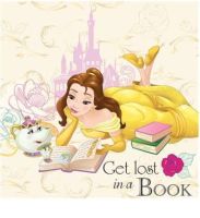 Disney Beauty and Beast Get Lost in a Book Canvas Wall Art