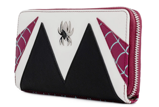 Spiderman Spider Gwen Loungefly Marvel Zip Around Purse Wallet
