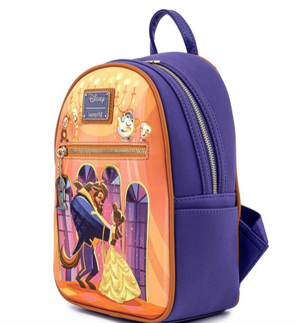 Beauty And The Beast 30th Anniversary Loungefly Disney Mini Backpack Bag