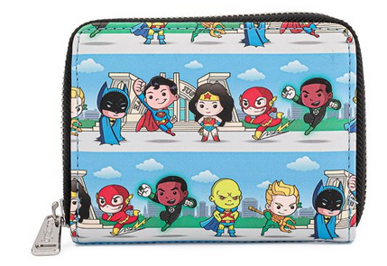 DC Superheroes Chibi - Loungefly Zip Around Purse Wallet