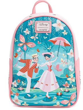 Mary Poppins Jolly Holiday Loungefly Disney Mini Backpack Bag 