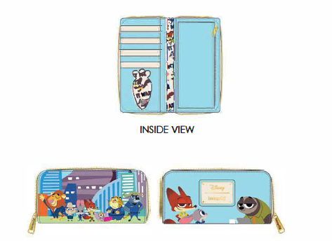 Zootopia Loungefly Disney Zip Around Purse Wallet