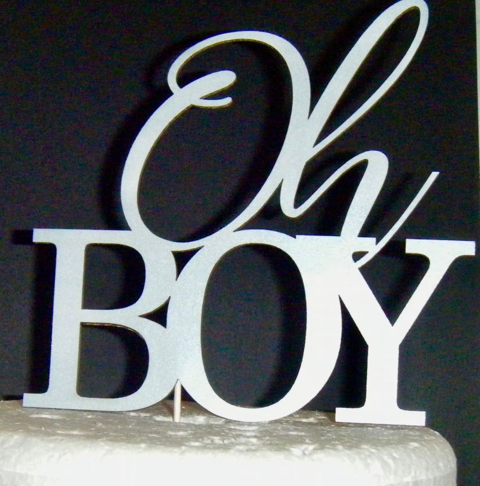 Oh Boy! Cake Topper