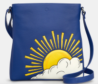 Rise And Shine Sun Design Bryant Leather Cross Body Bag - Yoshi
