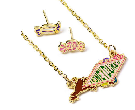 Harry Potter - Honeydukes Necklace and Stud Earring Set