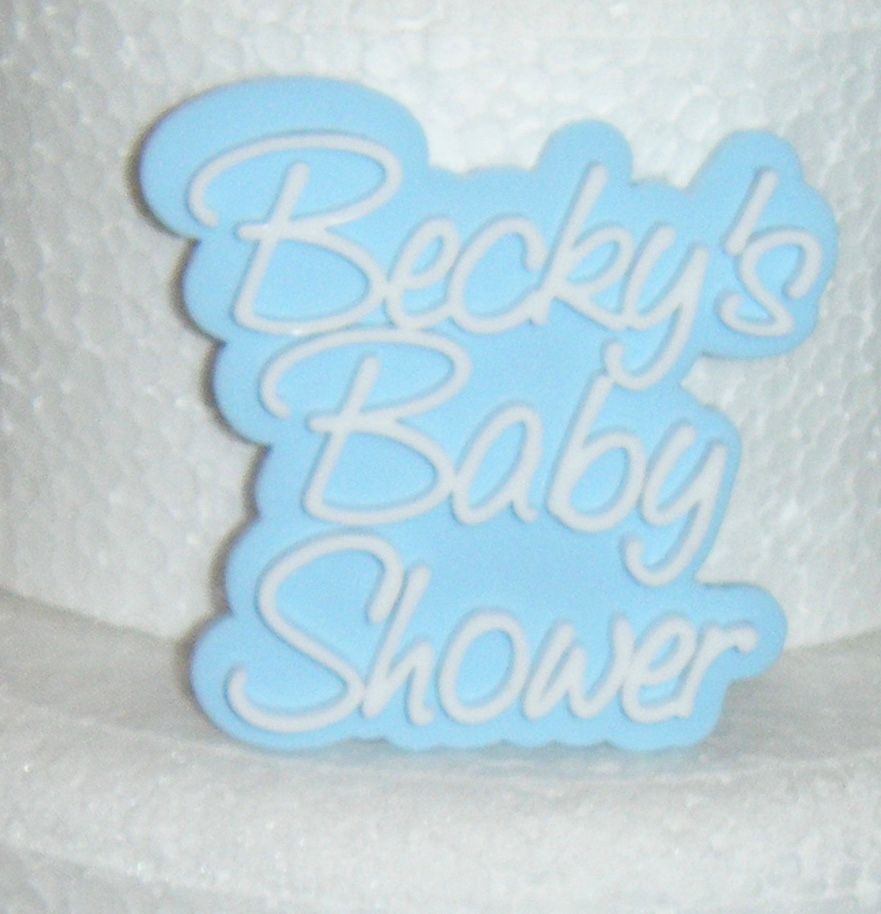 Custom Double Mini Cake Topper or Cake Embellishement
