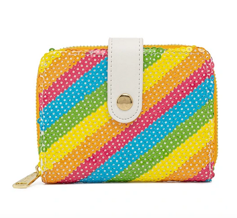 Rainbow Sequin Loungefly Purse Wallet