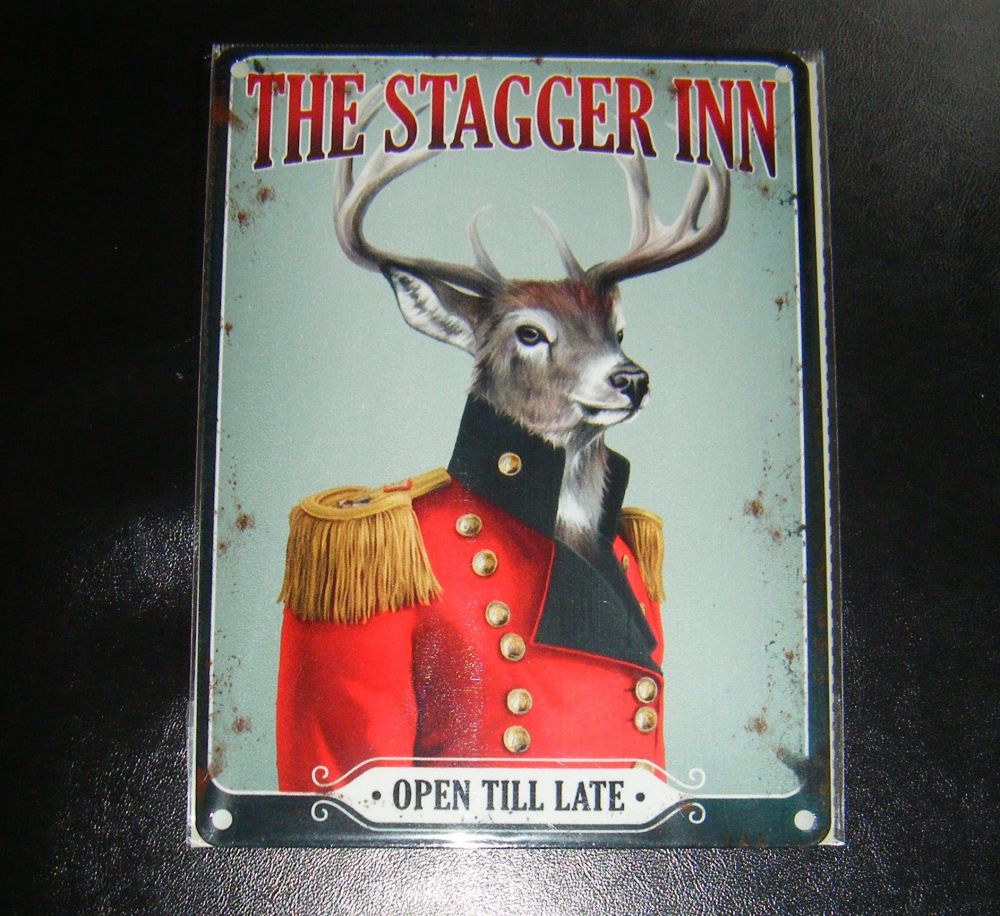 The Stagger Inn - Pub Metal Wall Sign