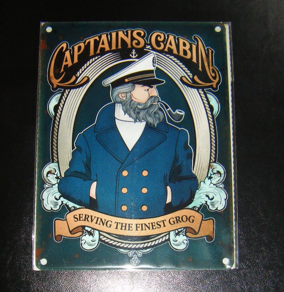 Captains Cabin - Pub Metal Wall Sign