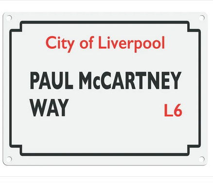 Beatles Street Sign - Paul McCartney Drive Metal Wall Sign