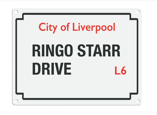 Beatles Street Sign - Ringo Starr Drive  Metal Wall Sign
